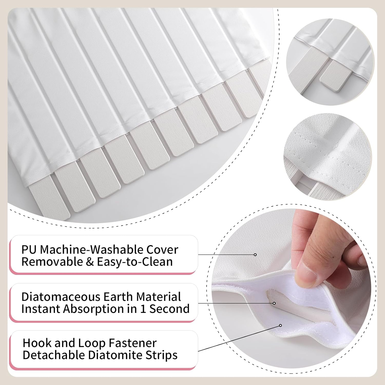 Thumbnail 6 de IMGROSE Stone Drying Mat for Kitchen Counter – Large Foldable Diatomaceous Earth Stone Mat