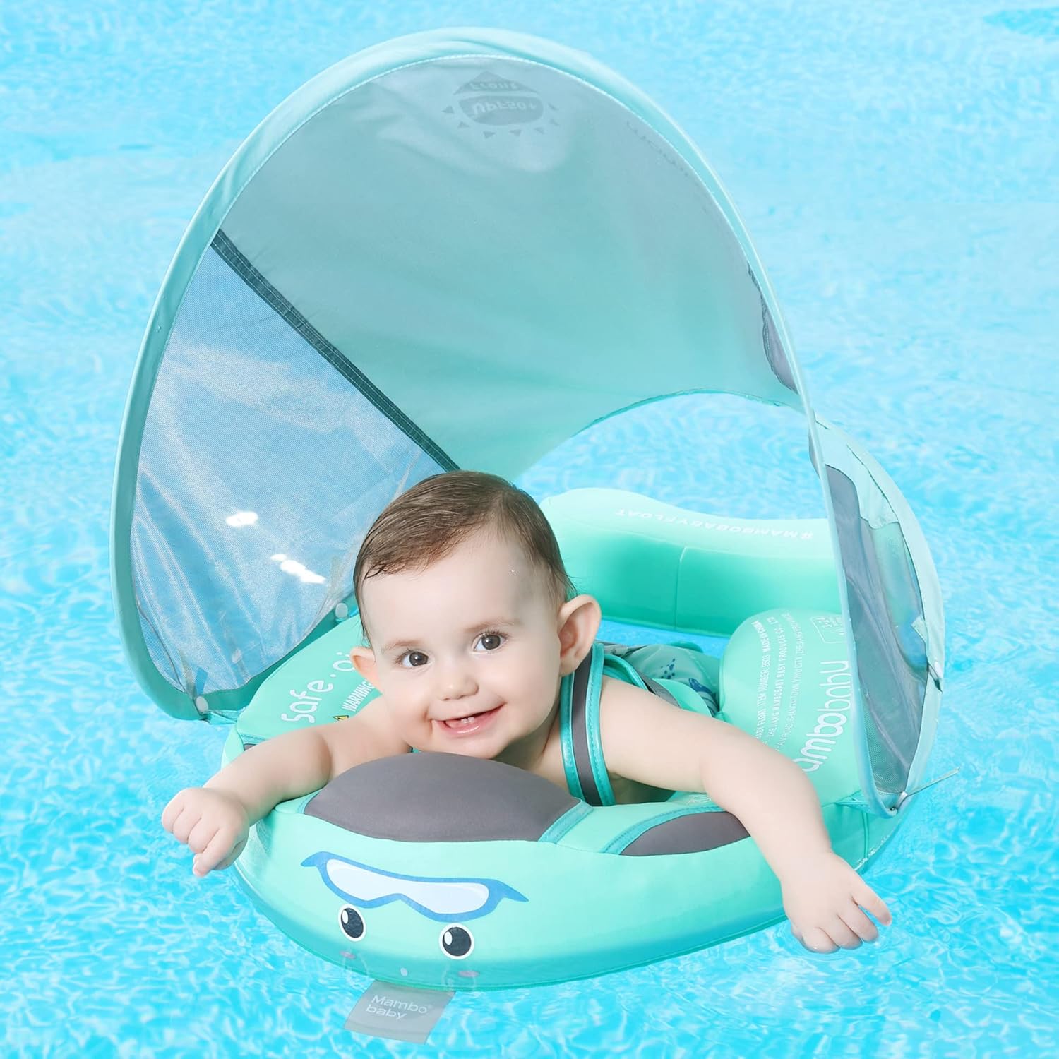 Thumbnail 5 de Mambobaby Float Baby Shark Swim Float with Canopy (Non-Inflatable, UPF 50+), Special Edition
