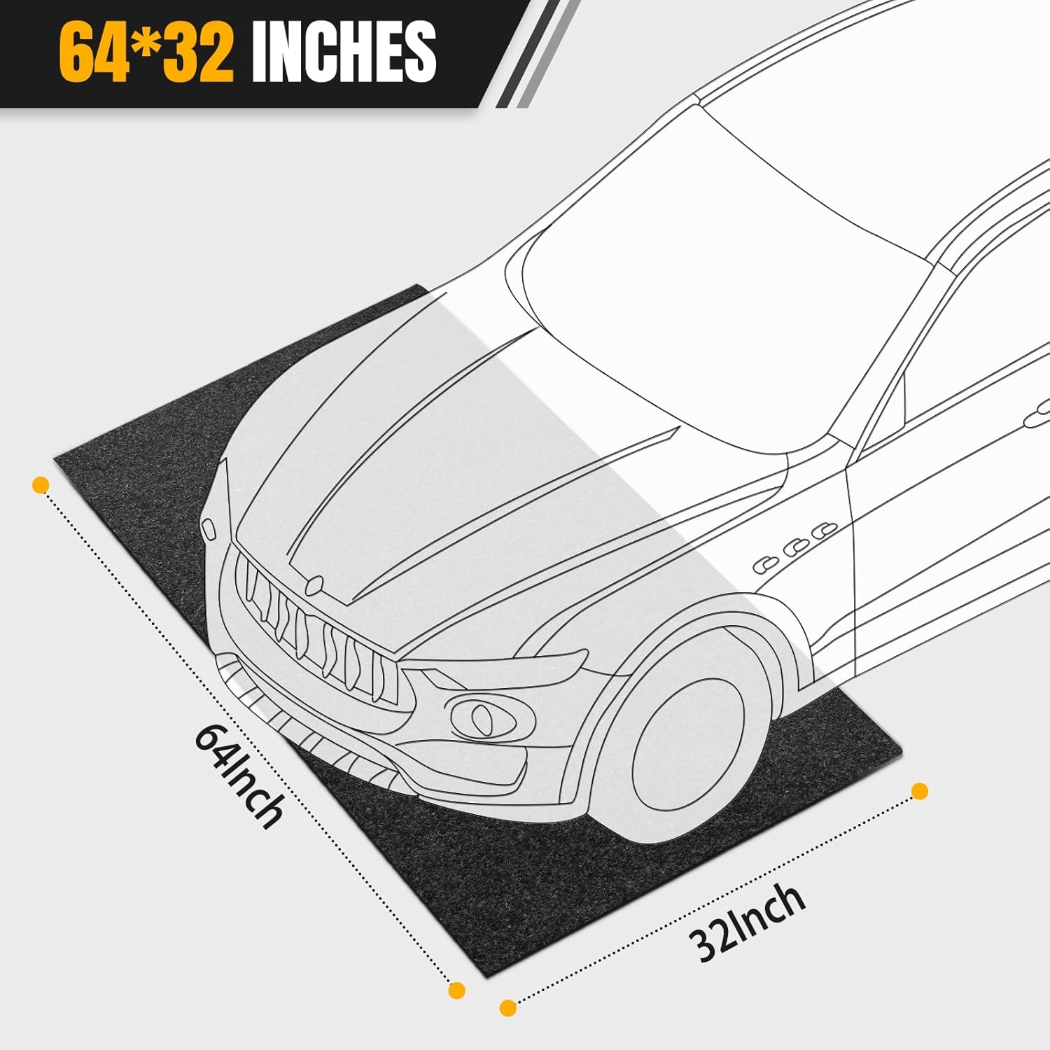 Thumbnail 6 de Heavy Duty Oil Spill Mat 64" x 32" 🛠️