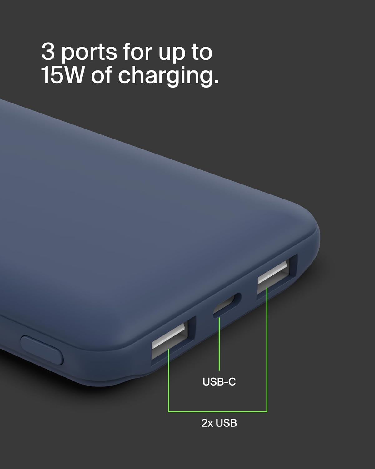 Detalle 2 de Belkin 10000mAh Portable Power Bank with USB-C