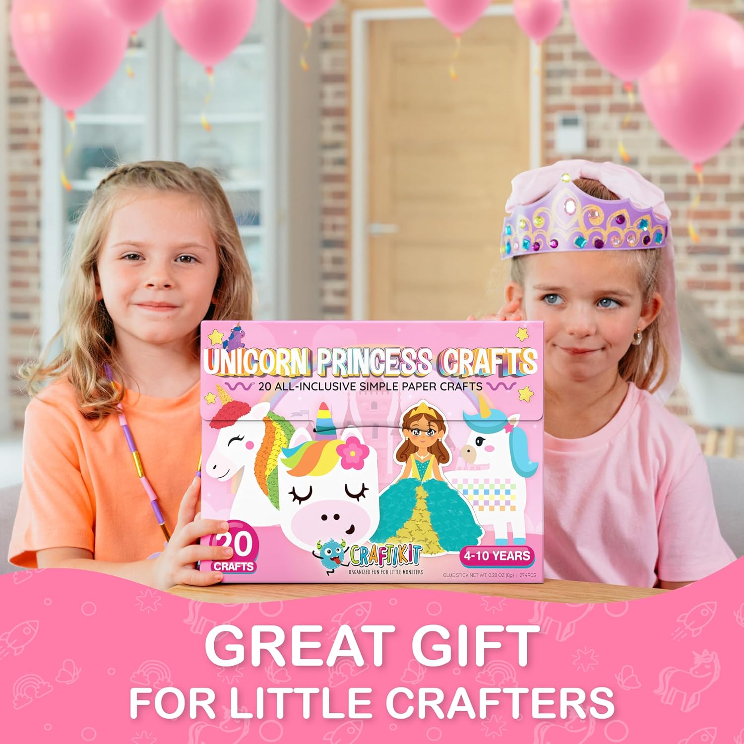 Thumbnail 1 de Craftikit 20 Award-Winning Princess & Unicorn Crafts for Kids (Ages 3-10) — All-In-One, Mess-Free Craft Box