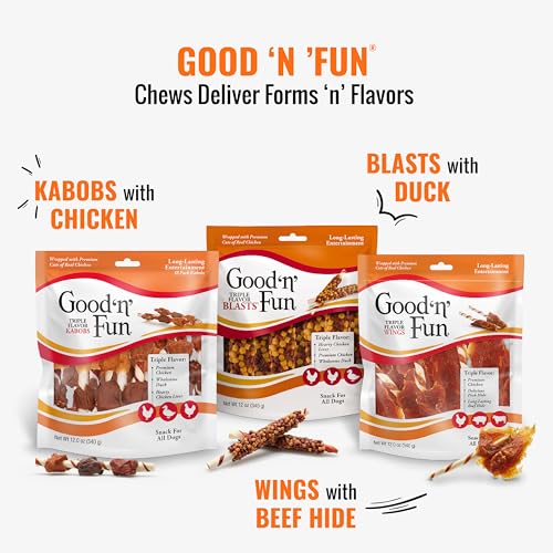 Thumbnail 8 de GOOD 'N' FUN Wings Long-Lasting Dog Treats with Real Protein (12 oz)