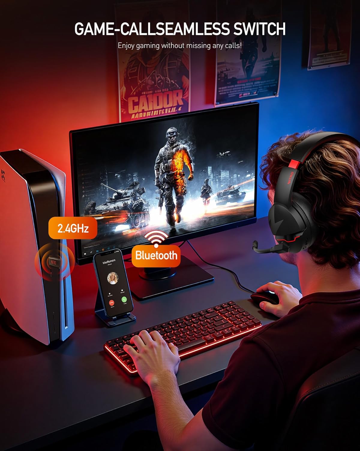 Thumbnail 2 de acer Wireless Gaming Headset 100H Battery