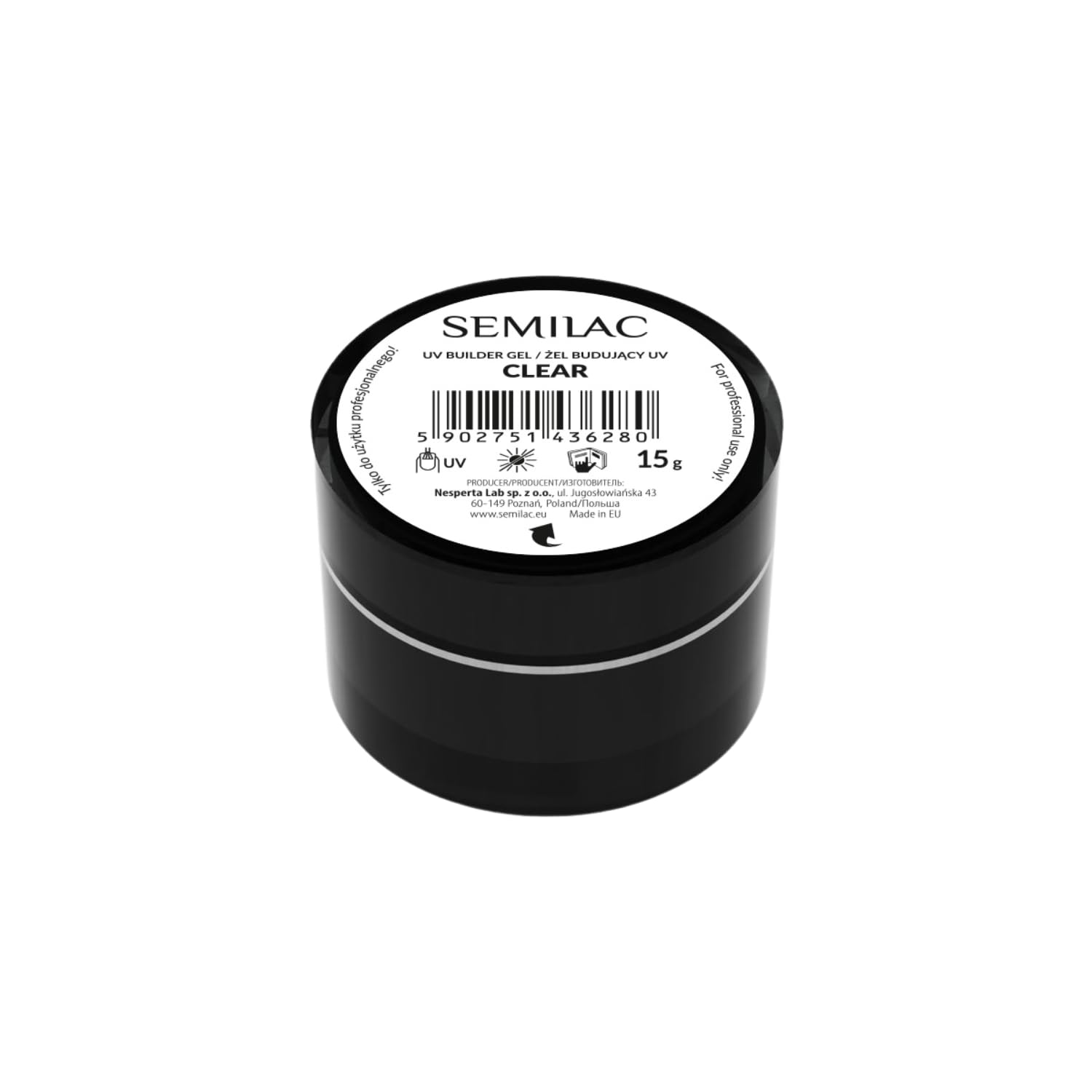 Detalle de Semilac Builder Gel Cover Warm Beige (Aufbaugel) – 15 g für natürliche Cover-Effekte