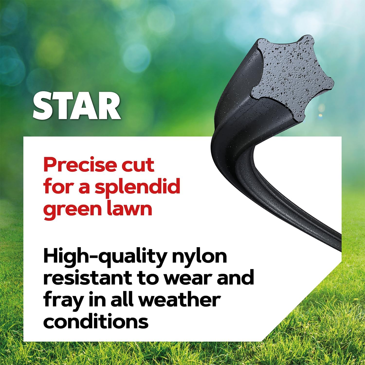 Detalle de Oregon Star Shaped 3mm Strimmer Line with Aluminium Particles, 15 m (110986E)