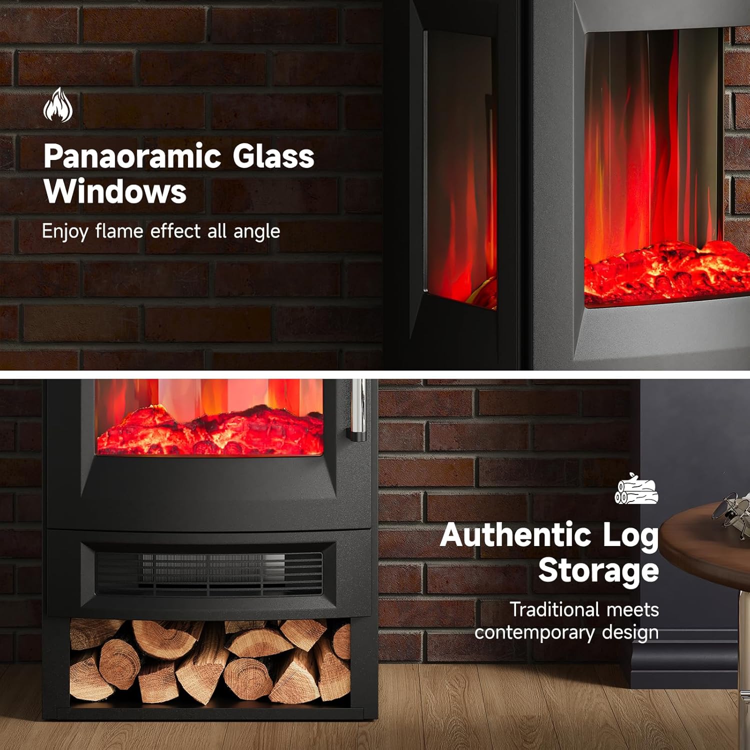 Thumbnail 5 de INMOZATA electric fireplace stove keyword 1800 W