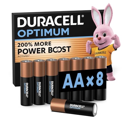 Detalle de Duracell Optimum AA (8 pilas) – Potencia sostenida para dispositivos exigentes