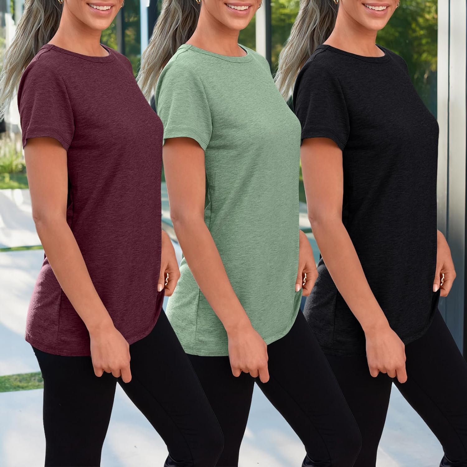 Thumbnail 2 de SUNBS Womens 3 Pack T-Shirts 2026
