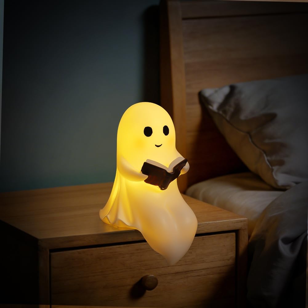 Detalle de AYESY P3-YLKSDLA251127-FBA spookleeslamp van hars met led