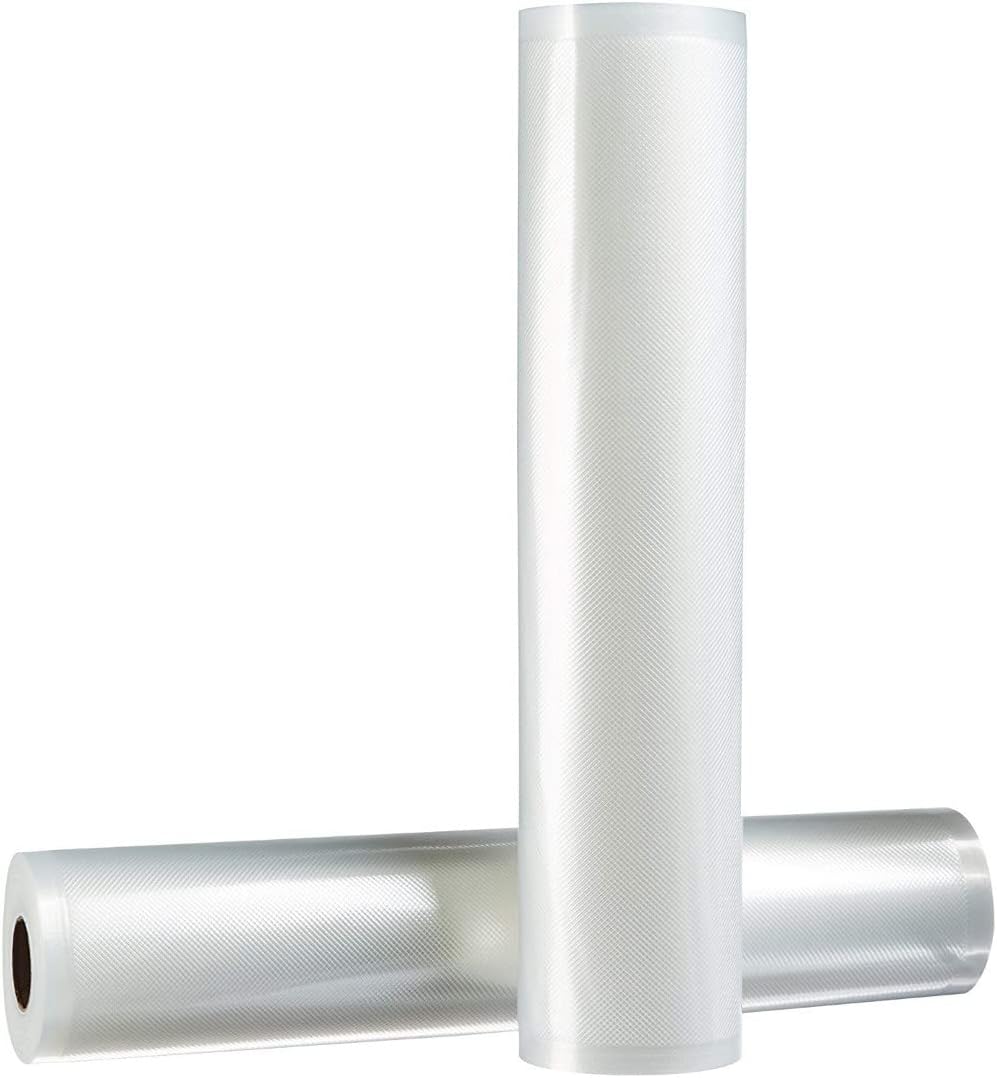 Detalle de Amazon Basics Rotoli sottovuoto per alimenti – 2 rotoli da 30 cm x 600 cm, riutilizzabili
