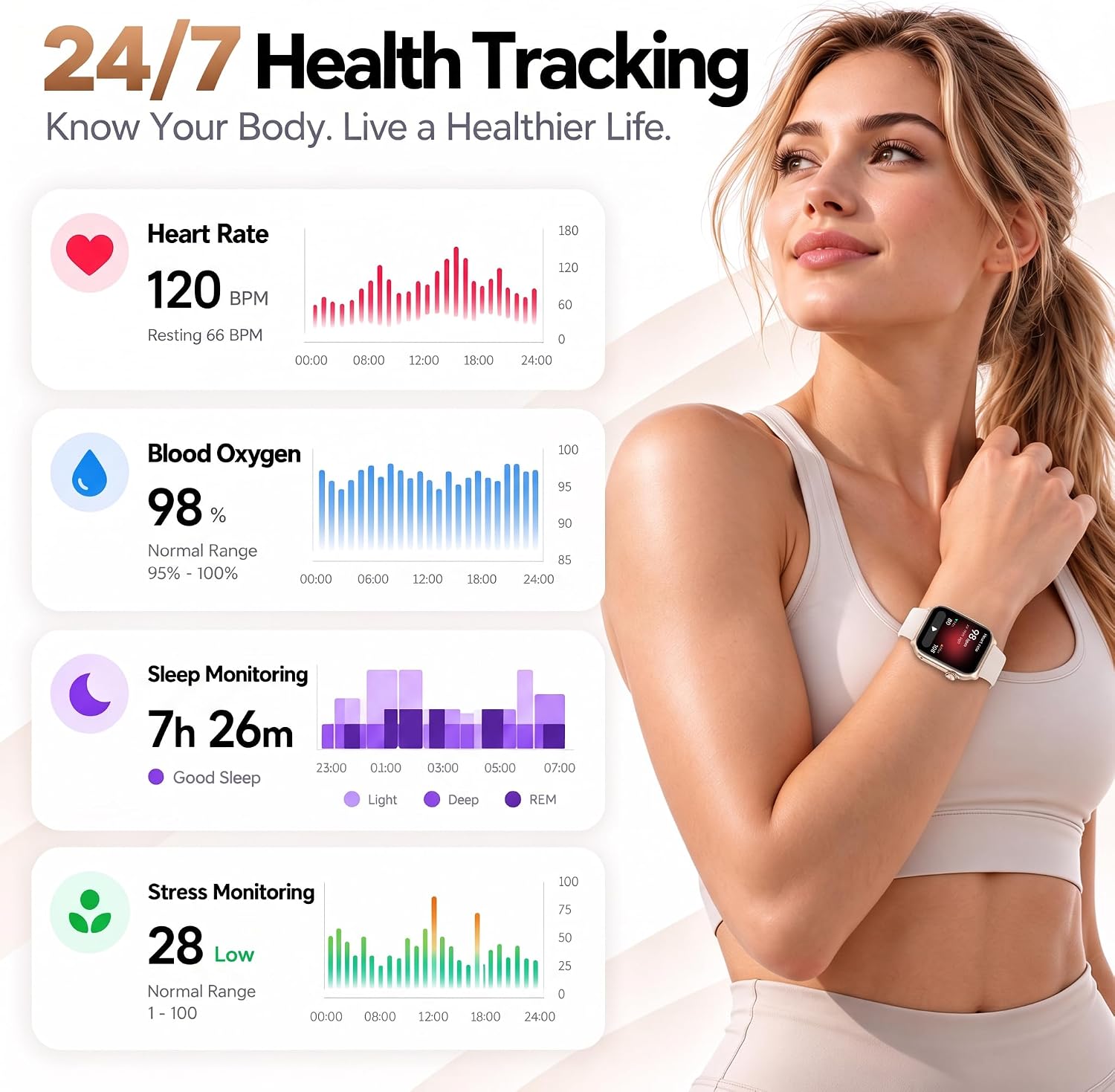 Detalle 2 de Motivaris smartwatch with 1.83-inch AMOLED screen