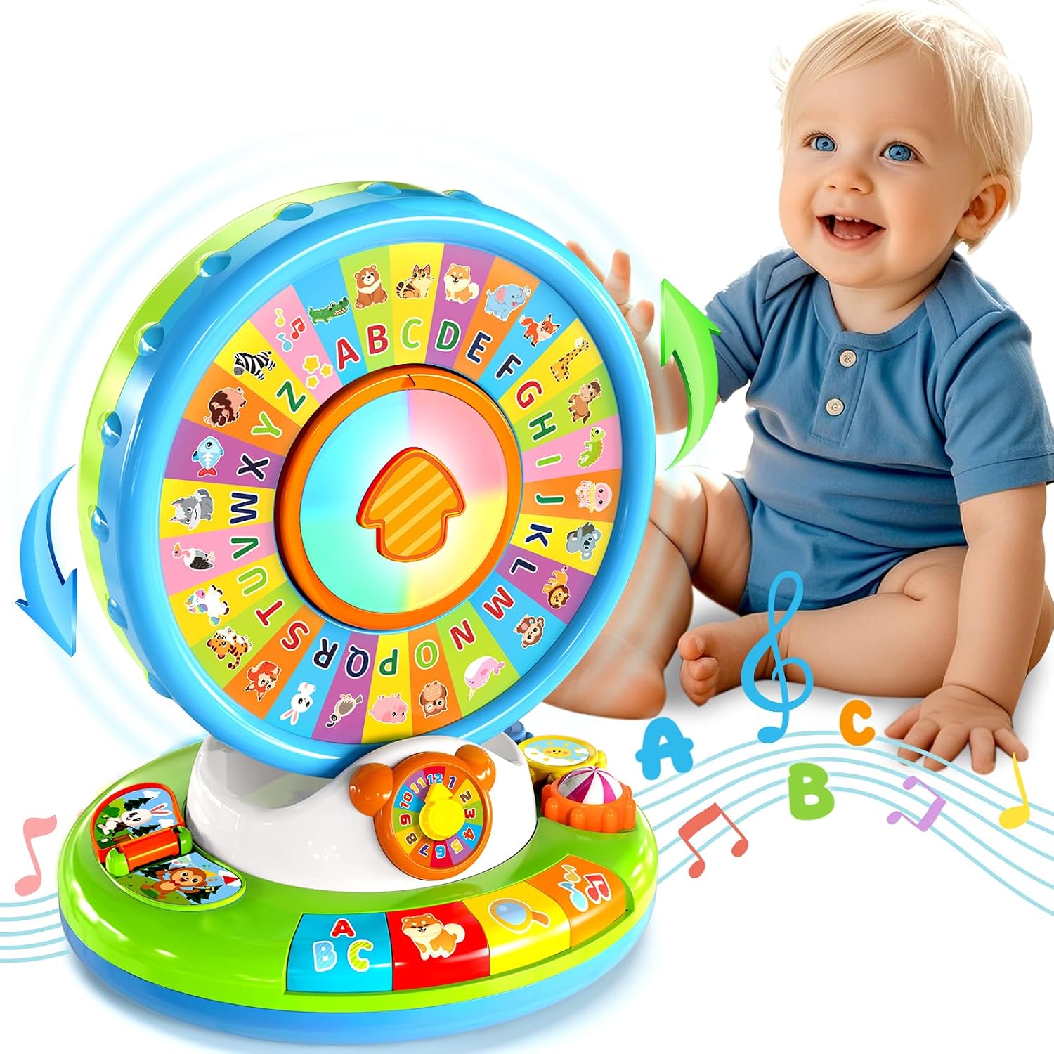 Duchong Spin and Sing Alphabet Zoo for Toddler