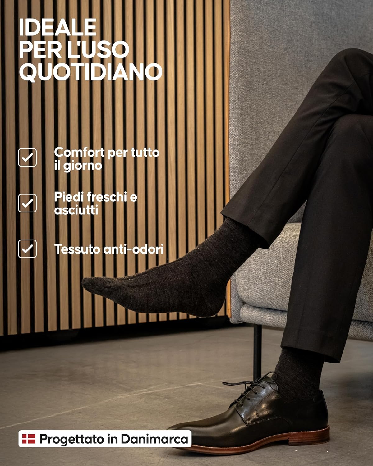 Thumbnail 2 de DANISH ENDURANCE Calze Trekking Lana Merino 3 paia 🥾