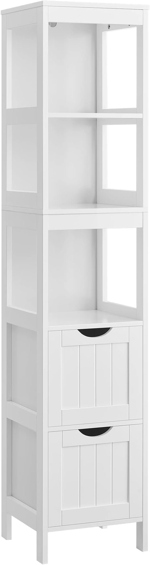 VASAGLE Armario Alto de Baño con Cajones y Estantes