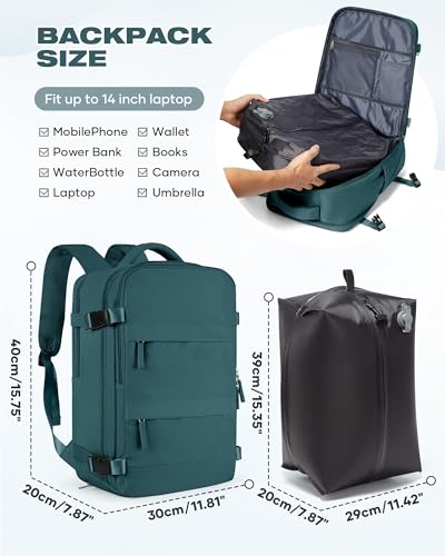 Detalle 2 de SZLX Mochila de Vacío con Bomba 40x30x20 cm para viaje de cabina