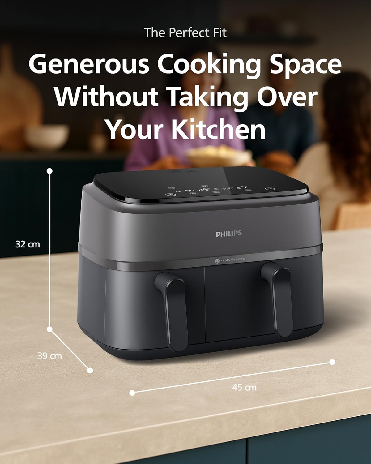 Thumbnail 6 de Philips Airfryer 3000 Series Dual Basket 3L+6L Air Fryer