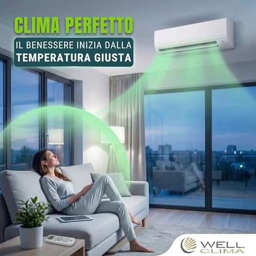 Thumbnail 3 de Wellclima Double E.S: Telecomando universale 2 in 1 per condizionatori e climatizzatori, progettazione italiana, compatibile con 10000+ modelli