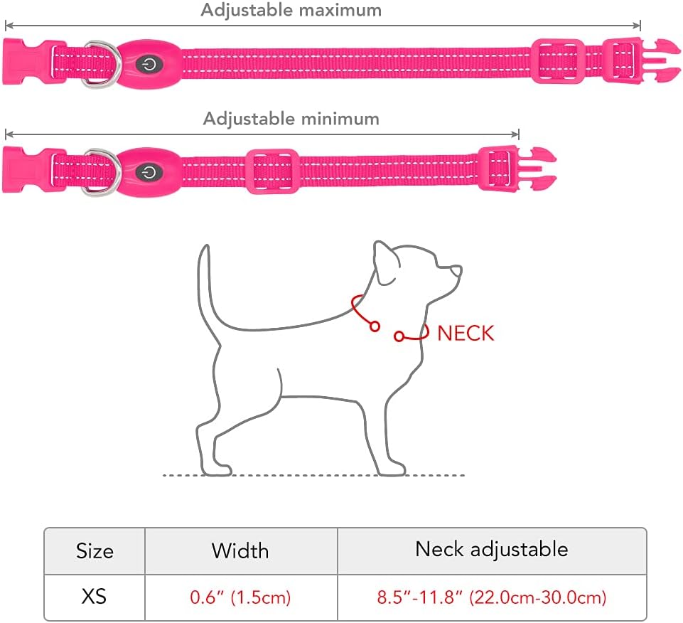 Detalle de YFbrite LED Cat Collar USB rechargeable 1 LED
