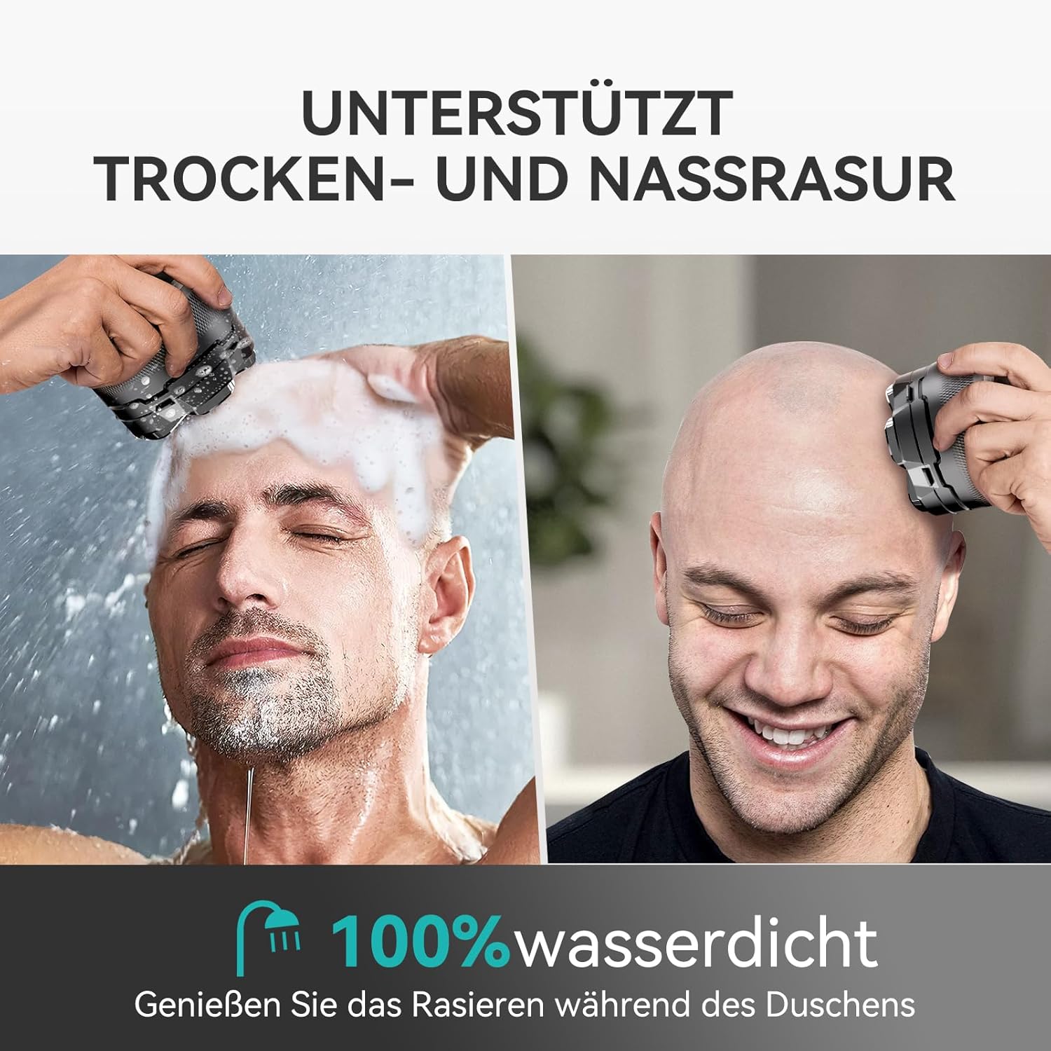 Detalle de kensen Kopfrasierer 160 Min Akku 🪒