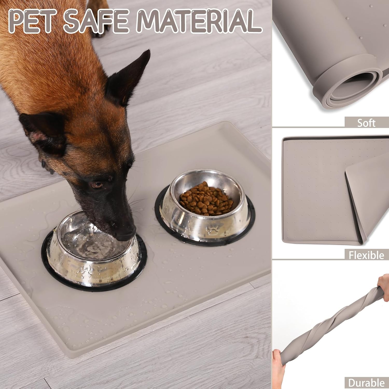 Detalle de MateeyLife Silicone Cat and Dog Food Mat