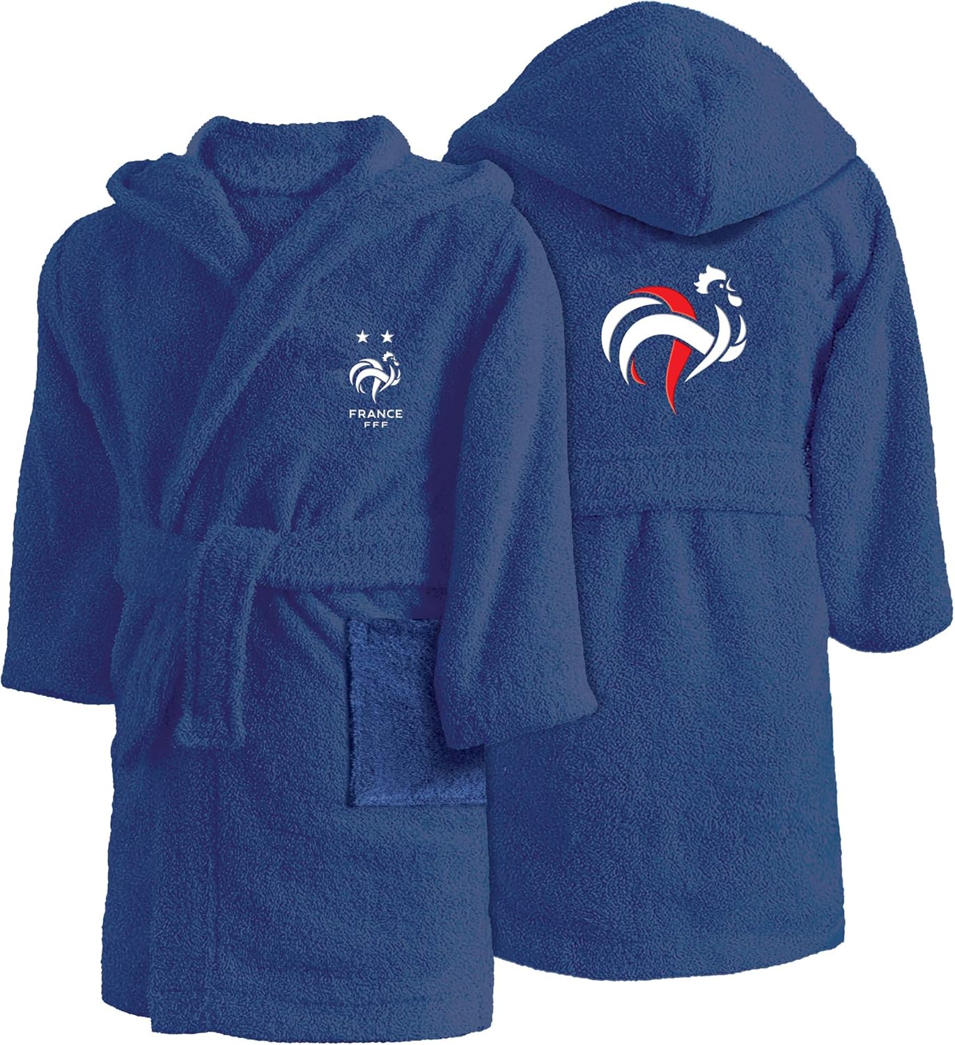 Thumbnail 5 de Peignoir enfant FFF Champions en 100% coton bouclette OEKO-TEX – Bleu
