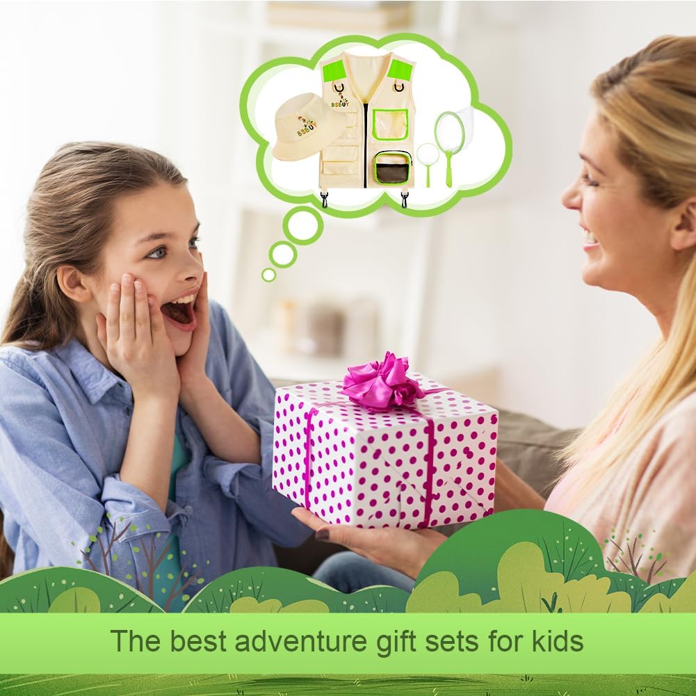 Thumbnail 6 de BSBUY Kids Explorer Kit Outdoor Adventure Set (4-piece dress-up with magnifying glass & insect net)