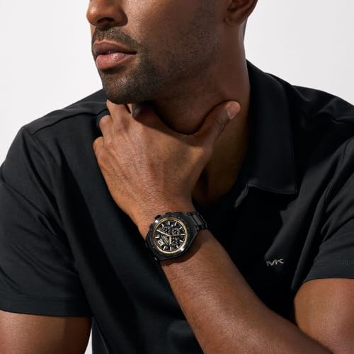 Thumbnail 1 de Michael Kors Reloj Accelerator 2 para Hombre: Cronógrafo de cuarzo con correa de acero inoxidable en negro y dorado