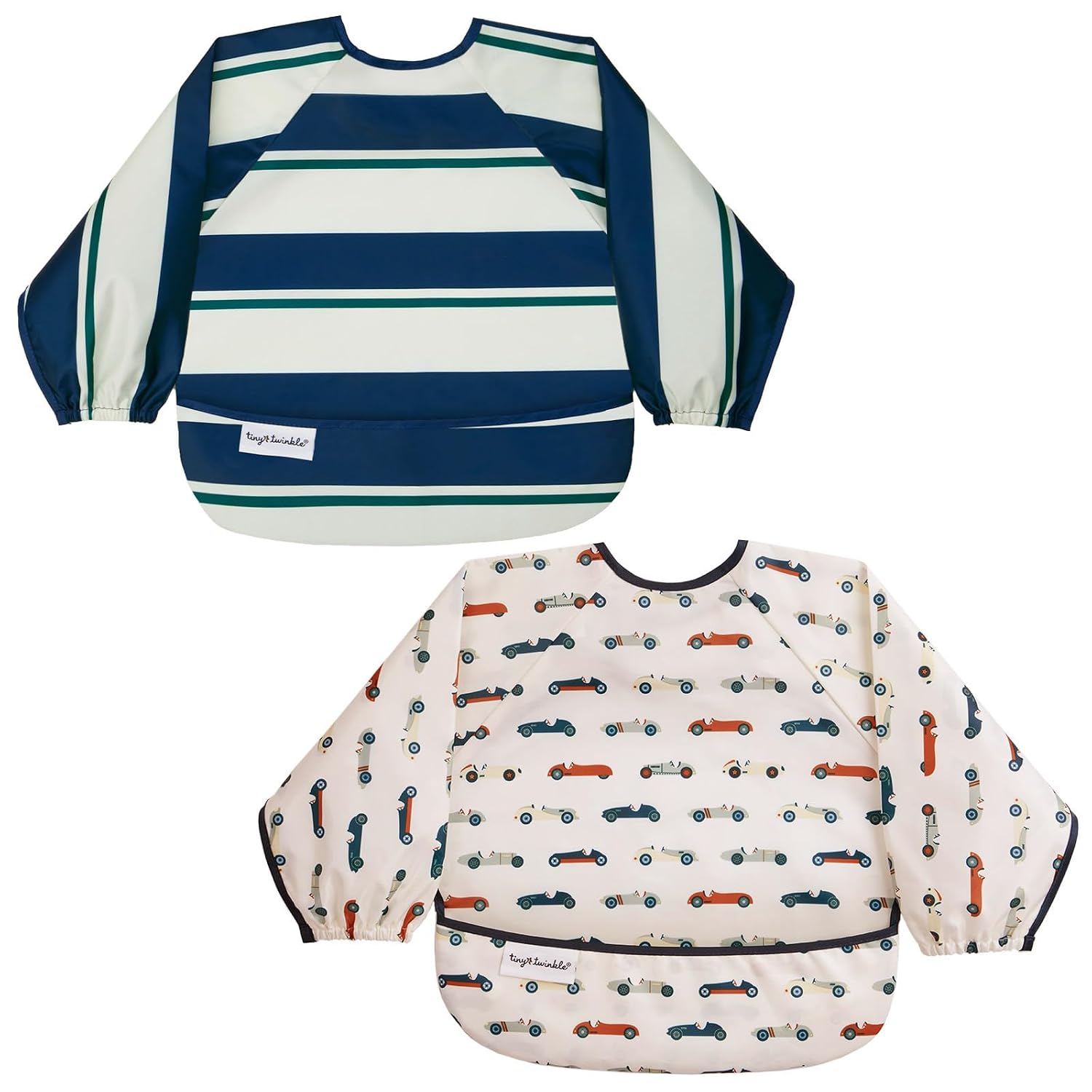 Detalle de Tiny Twinkle Long-Sleeve Bib, 2-Pack