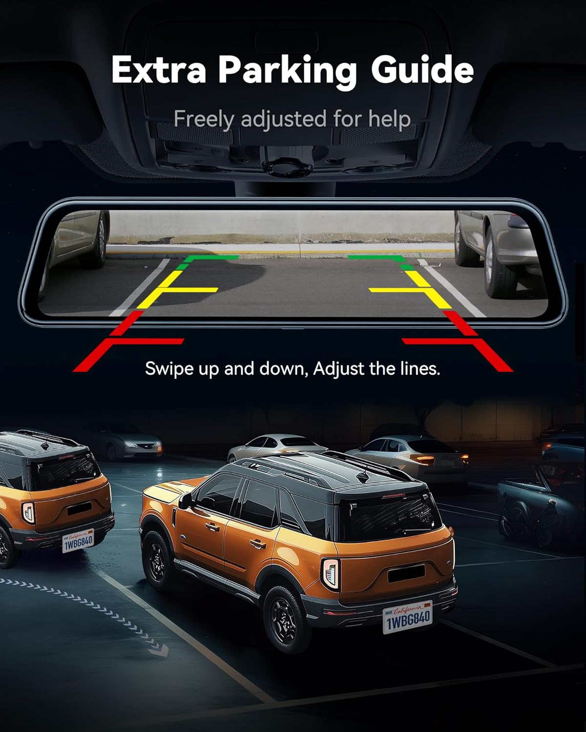 Thumbnail 5 de WOLFBOX G840S 12" Rétroviseur 4K