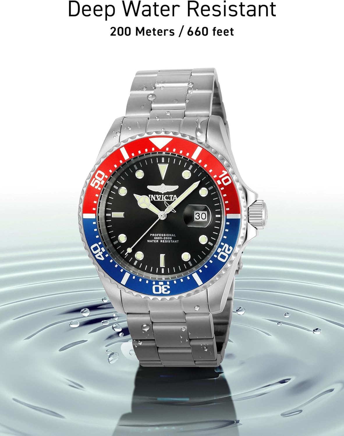 Thumbnail 4 de Invicta Pro Diver Montre Homme – Mouvement Quartz, Acier Inoxydable 43 mm