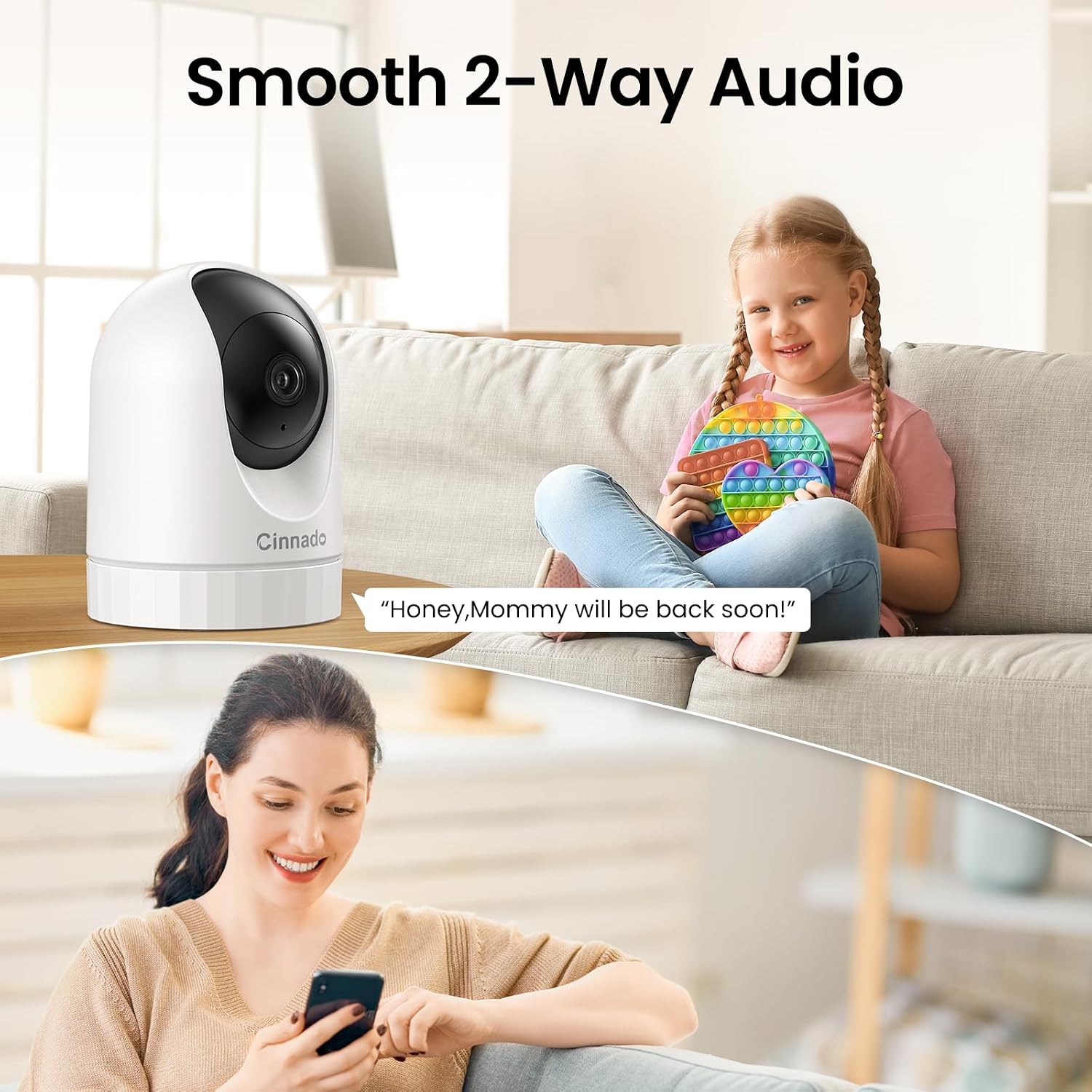 Thumbnail 5 de Cinnado D1 2K Home Security Camera with 360° motion