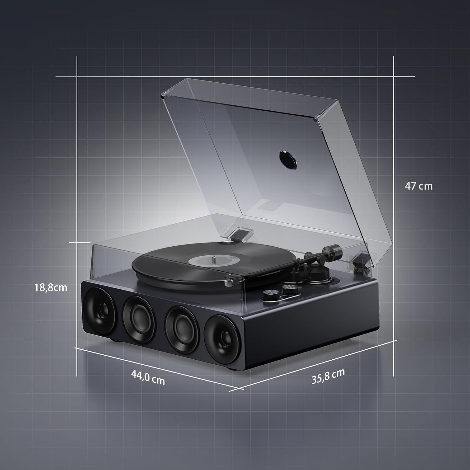 Thumbnail 6 de 1 BY ONE Tourne-Disque 33/45 RPM