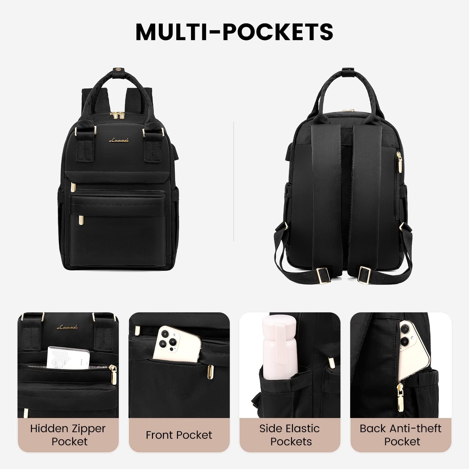 Thumbnail 1 de LOVEVOOK mini rucksack bag, 23 x 31 cm
