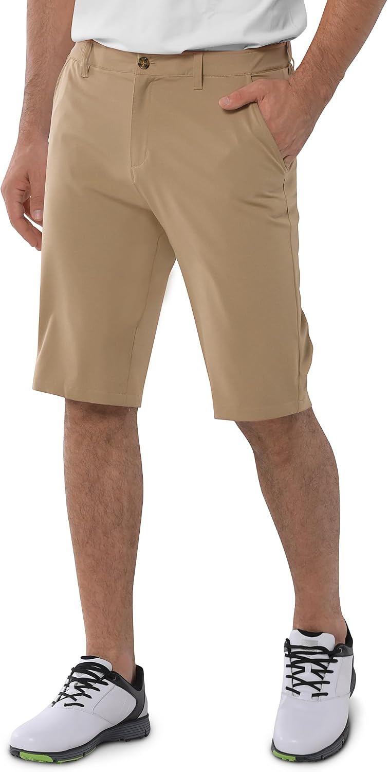 Detalle de 33,000ft Men's Golf Shorts Dry Fit — Lightweight, Quick-Dry Stretch with 11" Inseam