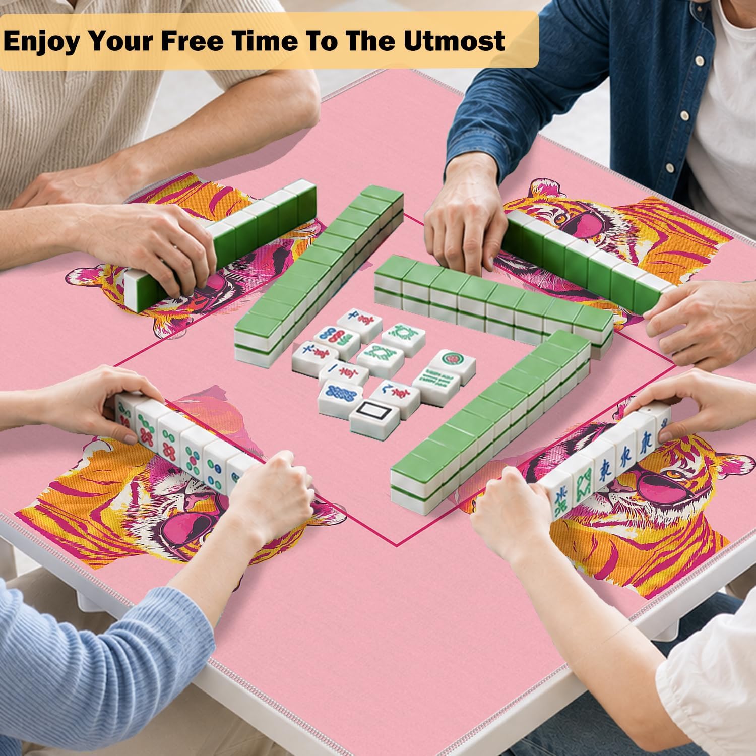 Thumbnail 5 de VGXKJIIOD Mahjong Mat, 31.5 x 31.5 Inch