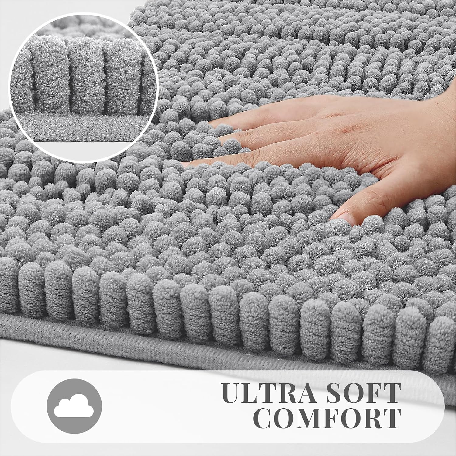 Detalle 2 de Bcoimo Chenille Bath Rug 36x24