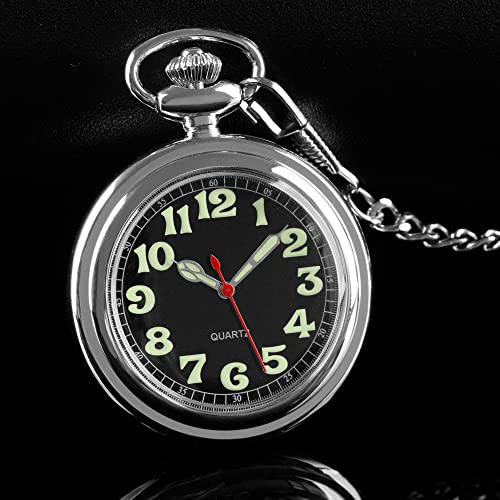 Thumbnail 2 de Tiong Montre de poche à quartz pour homme Mb-cfj018 — chiffres arabes brillants
