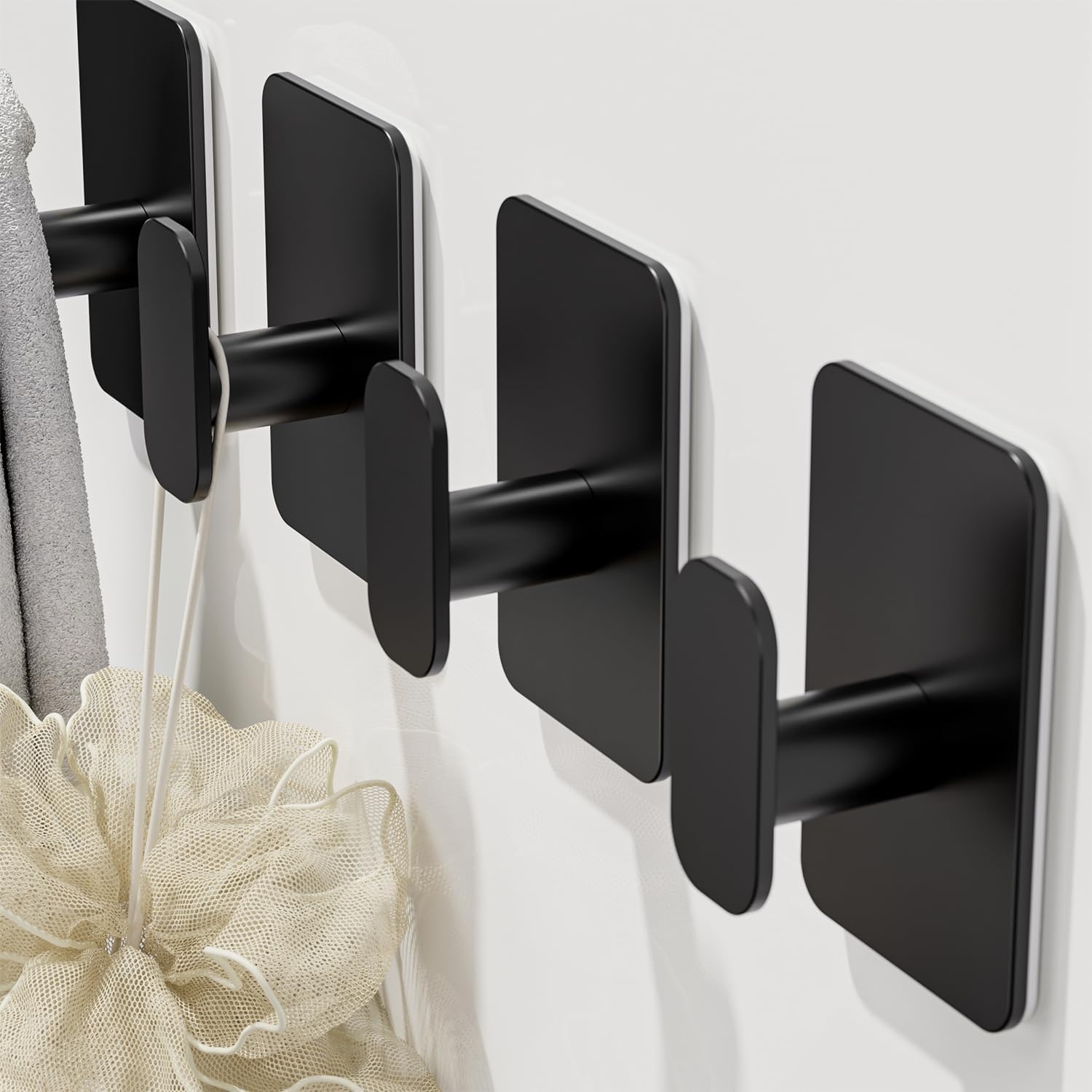 Detalle 2 de Aikzik 4 Pack Large Self Adhesive Hooks 12kg