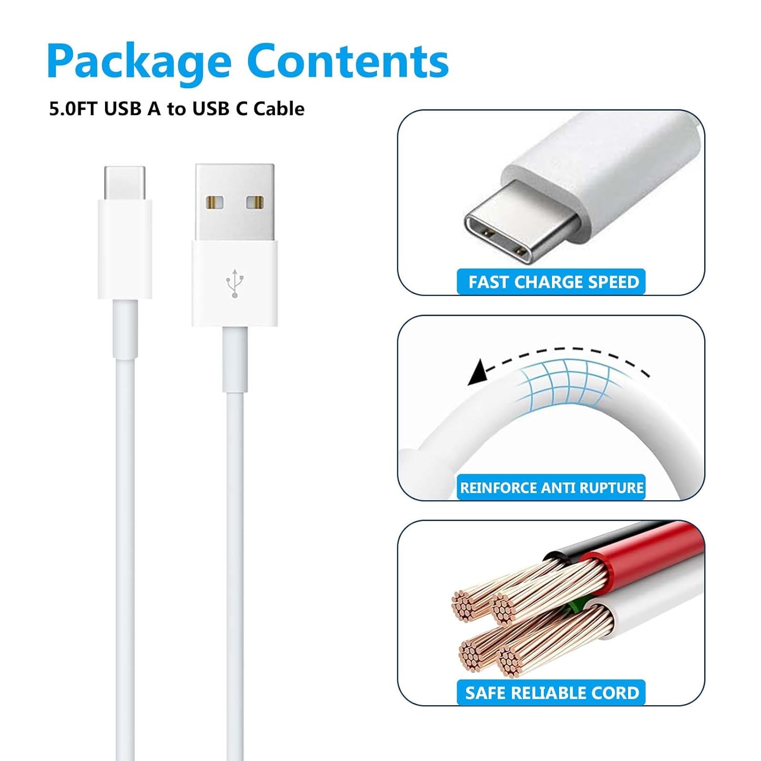 Thumbnail 1 de AHDFWI CarPlay Charger Cable 6.6 ft