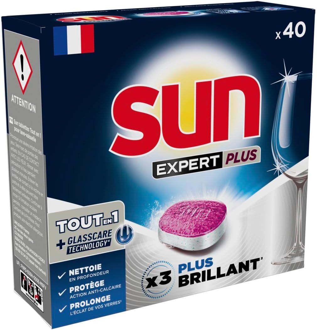 Thumbnail 1 de Sun - Tablettes Lave-Vaisselle Tout-en-1 Expert Brillance (42 pastilles)