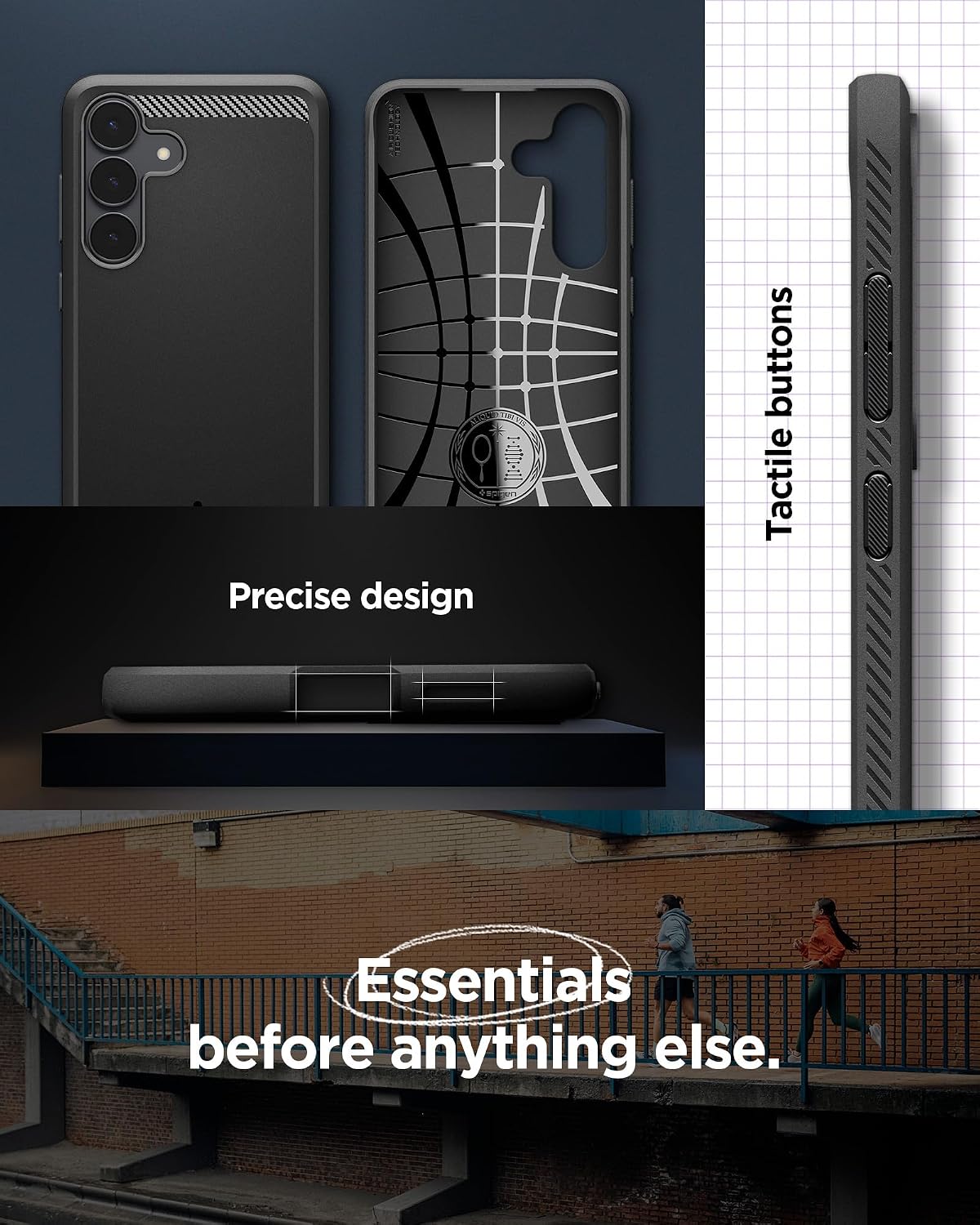 Thumbnail 5 de Spigen Rugged Armor compatibile con Galaxy S25 FE – Cover Rugged Armor in nero opaco