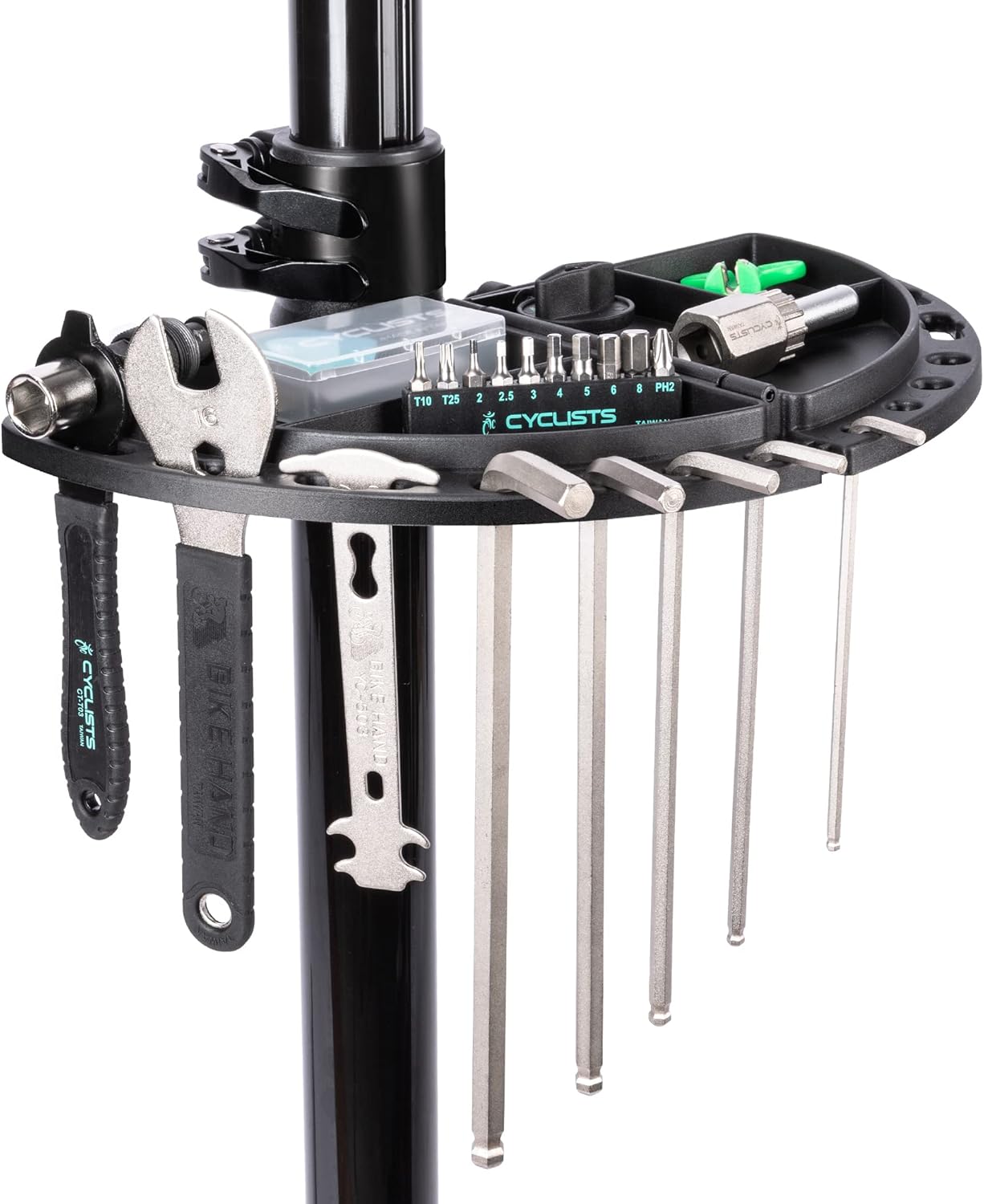 Thumbnail 4 de cyclists Profi Fahrrad-Reparaturständer bis 50 kg – klappbarer E-Bike Montageständer aus Aluminium (360° & höhenverstellbar)