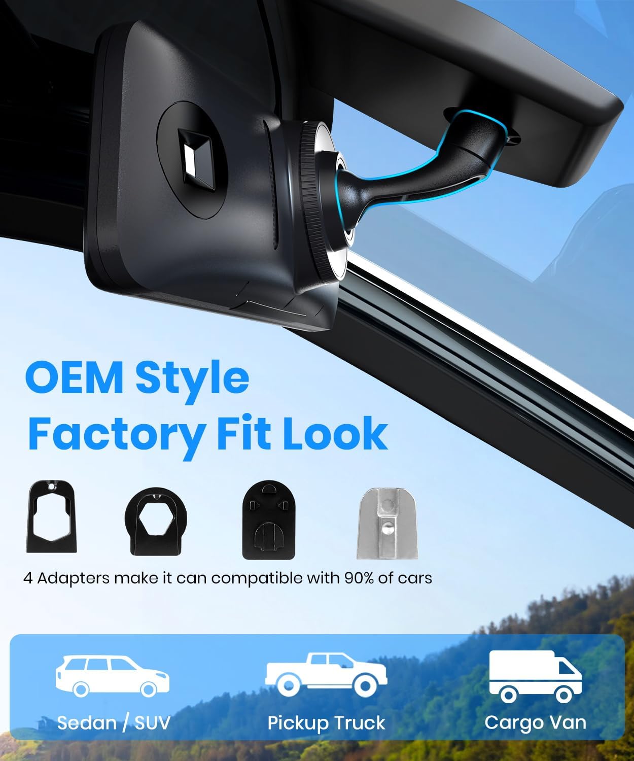 Detalle de AUTO-VOX T11 rear view mirror camera, 9.35 in