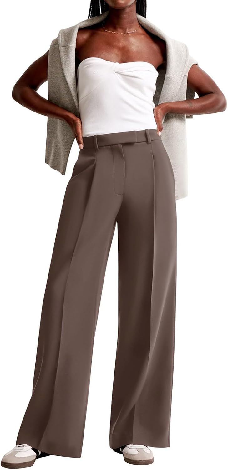 Detalle 2 de NIMIN Women's Wide-Leg Work Pants in a Polyester Blend