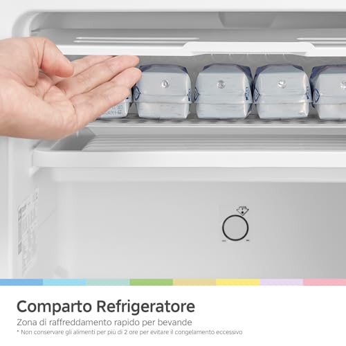 Detalle de COMFEE' RCD93WH2EU(E) Frigorifero monoporta 93 L bianco: compatto, silenzioso e versatile