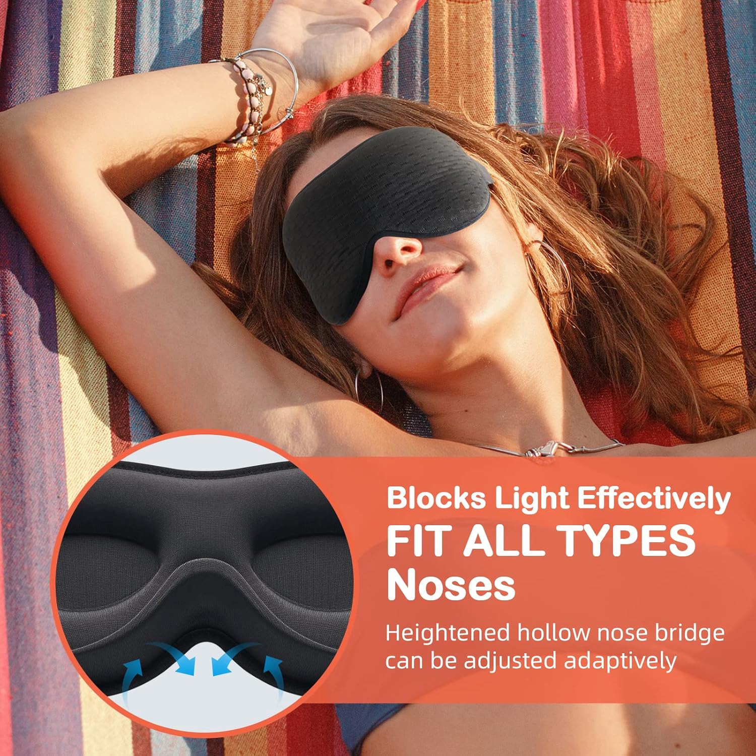 Detalle de INNELO Sleep Mask 100% blackout, 45 g