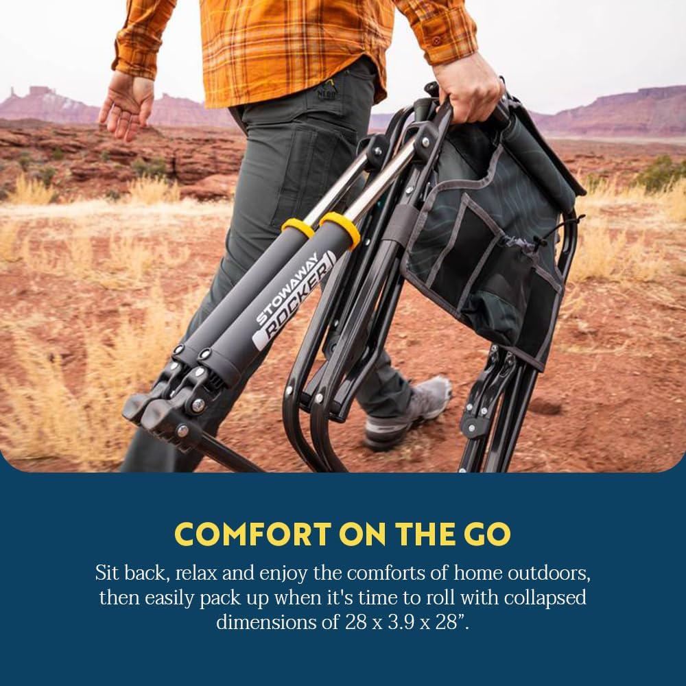 Thumbnail 4 de GCI Outdoor Stowaway Rocker - Navy Topo