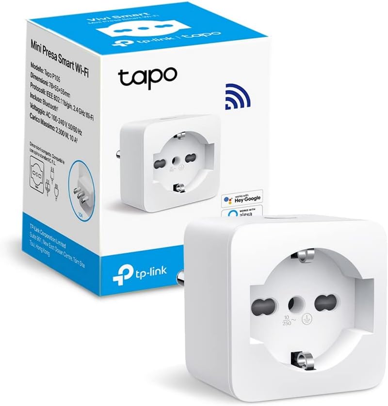 Detalle de Tapo P105: Presa Smart Italiana con Wi‑Fi e Controllo Vocale
