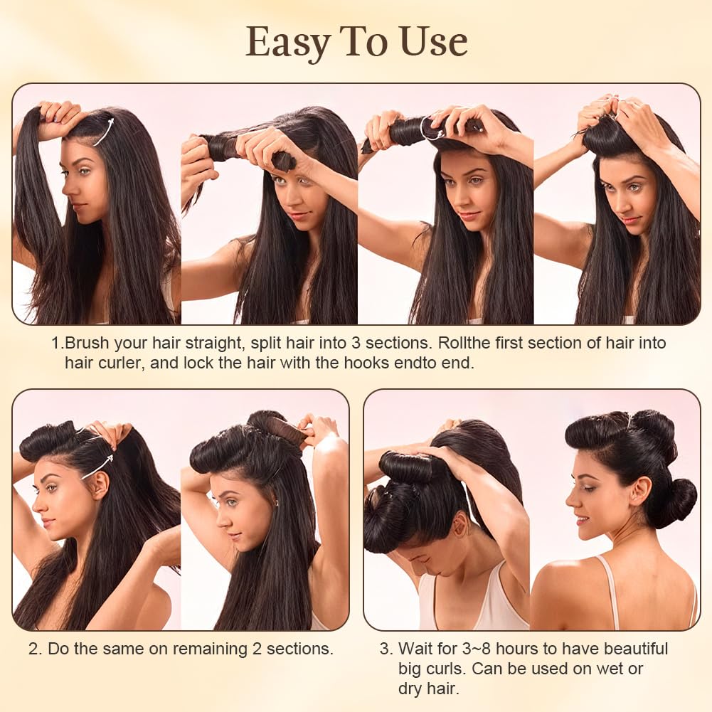 Thumbnail 6 de AOOWU Heatless Curls Band (5-teilig) – Overnight Lockenwickler ohne Hitze