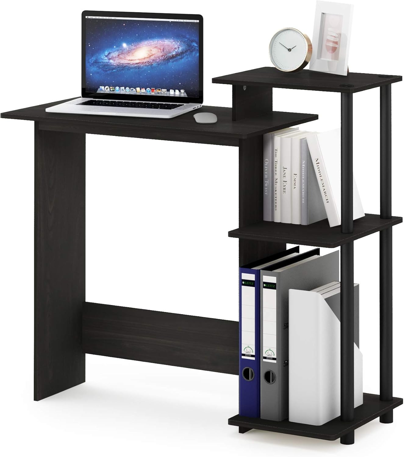 Thumbnail 6 de Furinno Efficient Home Laptop Notebook Desk: Compact, Durable Study and Writing Desk (Americano/Black)